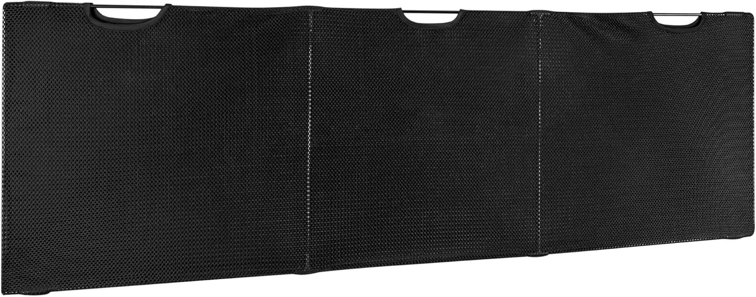 image:imageMountIt Under Desk Privacy Panel for Sit Stand Workstations 41 Inches Wide with Cable Management and Organizer Pockets Modesty Desk Skirt for Home and Office Black60 inches