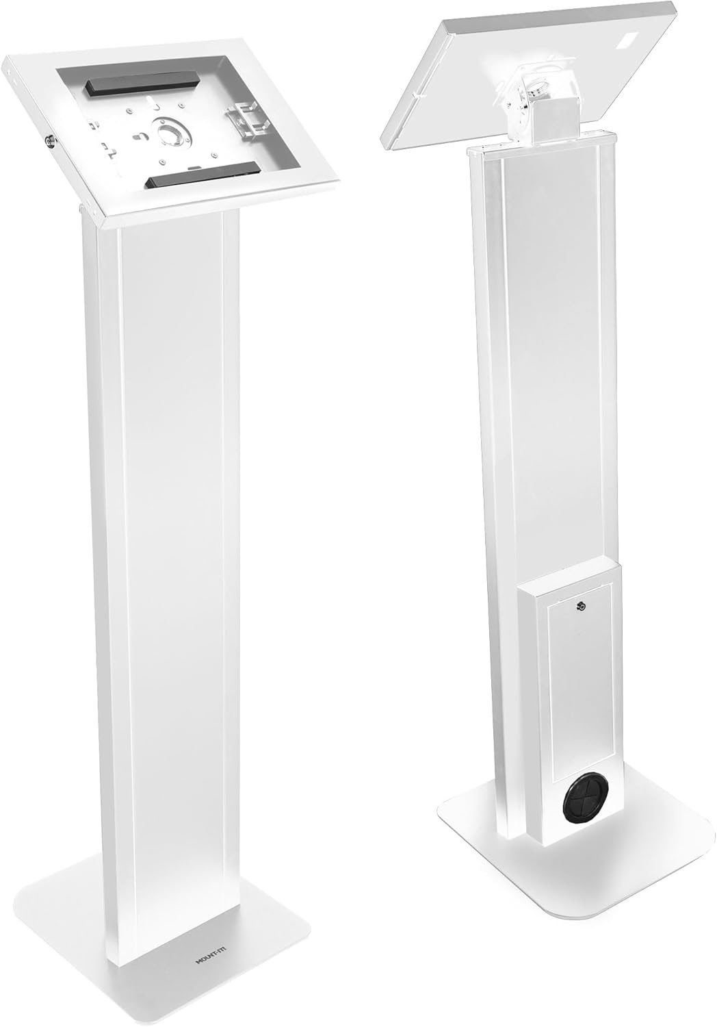 image:imageMountIt AntiTheft iPad Floor Stand Kiosk Locking Tablet Floor Stand for iPad Gen 711 amp A16 Air amp Pro 10211 Commercial Kiosk for Retail Lobby amp Trade Show BlackWhite