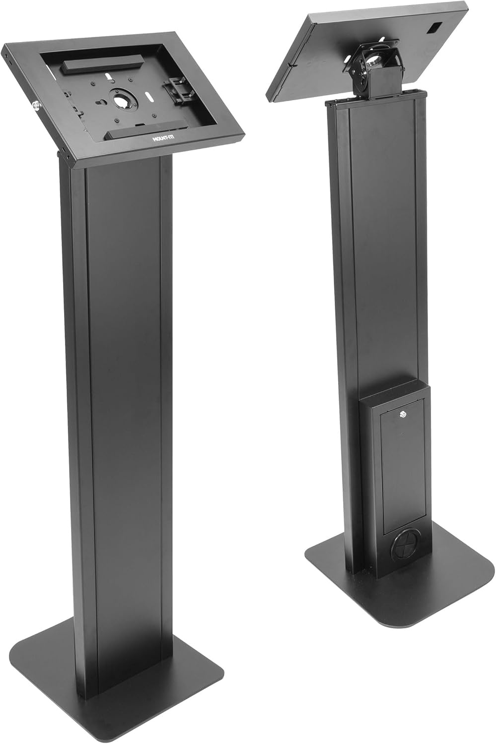 image:imageMountIt AntiTheft iPad Floor Stand Kiosk Locking Tablet Floor Stand for iPad Gen 711 amp A16 Air amp Pro 10211 Commercial Kiosk for Retail Lobby amp Trade Show BlackBlack