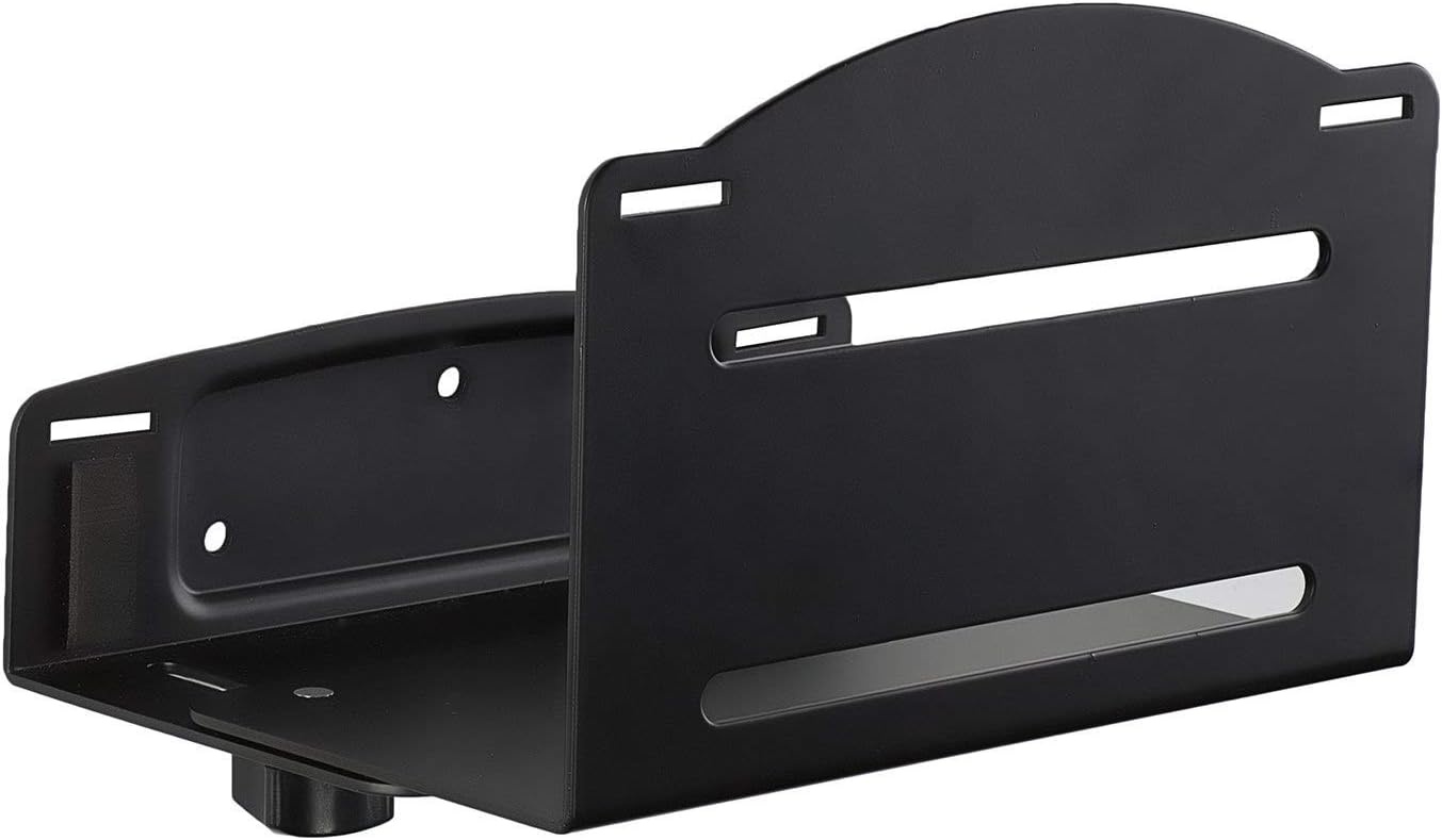 image:imageMountIt CPU Wall Mount Bracket Desktop Computer Tower Holder with Safety Straps Heavy Duty Size Adjustable CPU Holder Steel Black 22 Lbs Capacity Saves Floor and Desk Spacewall mount Pack of 2