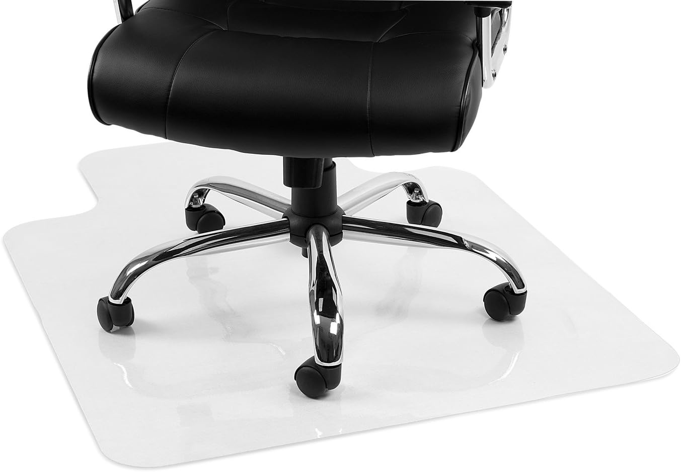 image:imageMountIt Clear Office Chair Mat for Hardwood Floor with Lip 47 x 355 Hard Floor Desk amp Computer Chair Mat PVC Floor Protector for Wood Laminate Vinyl Linoleum amp Tile