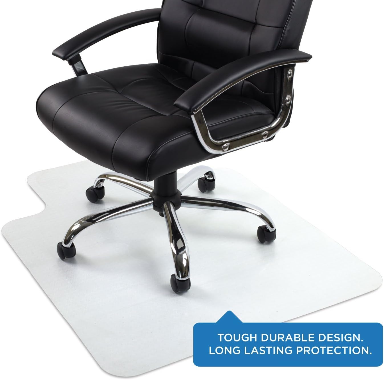 image:imageMountIt Clear Office Chair Mat for Hardwood Floor with Lip 47 x 355 Hard Floor Desk amp Computer Chair Mat PVC Floor Protector for Wood Laminate Vinyl Linoleum amp Tile