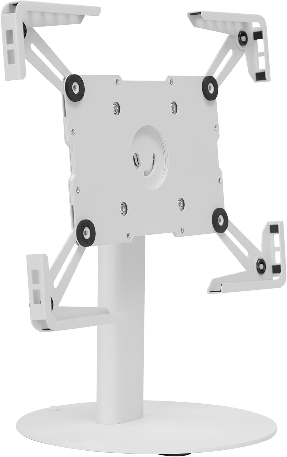 image:imageMountIt Universal Tablet Stand with Tilt AntiTheft Retail iPad POS Kiosk Stand Fits 97131 Tablets 90 Rotation amp 180 Tilt 20 lb Capacity Steel Countertop Mount BlackWhite