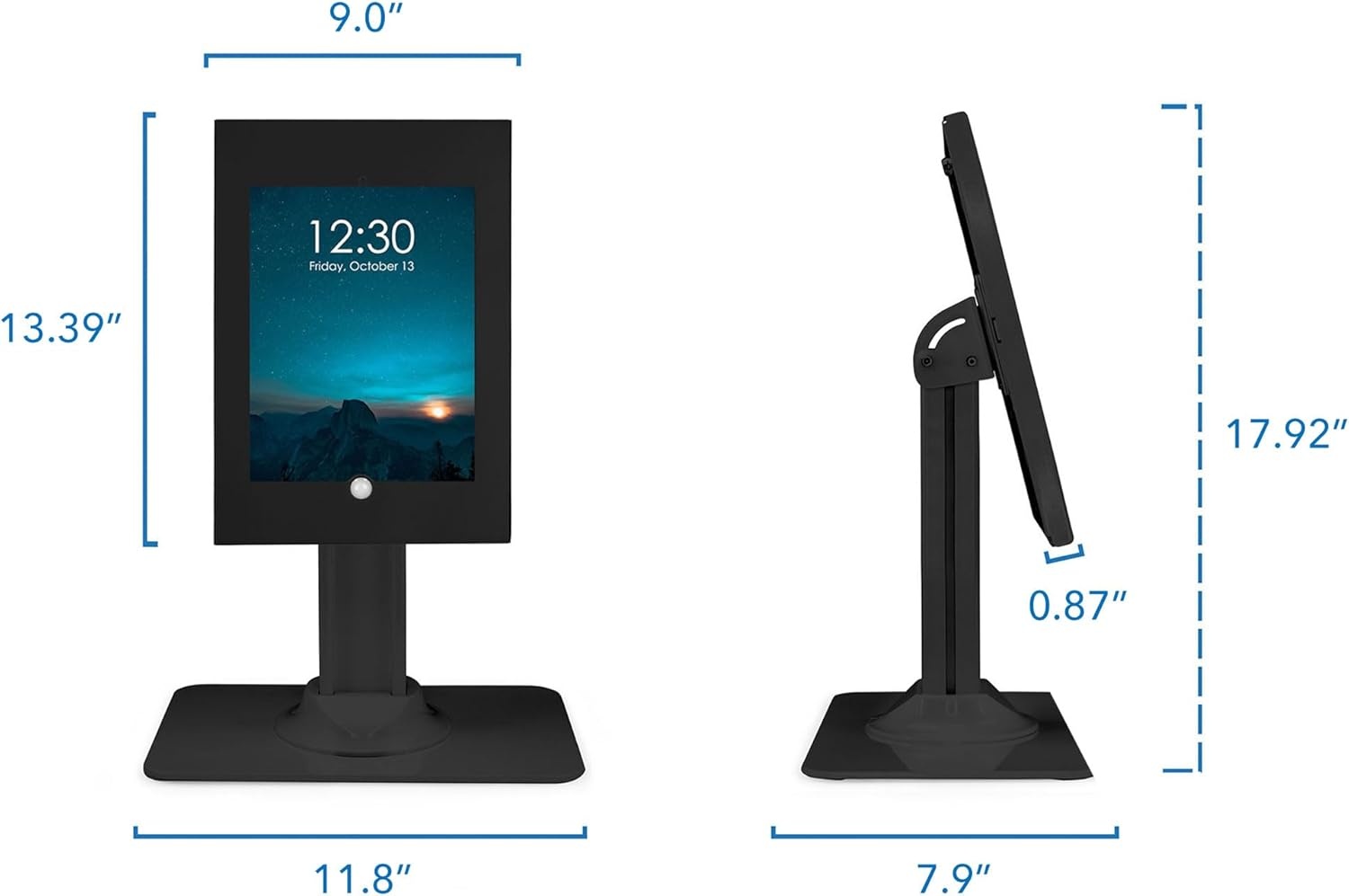 image:imageMountIt iPad Kiosk Stand AntiTheft Locking Countertop Enclosure amp 360 Rotating Base Retail POS amp Checkin Stand for iPad Pro iPad Air amp Gen 711 A16 WhiteBlack