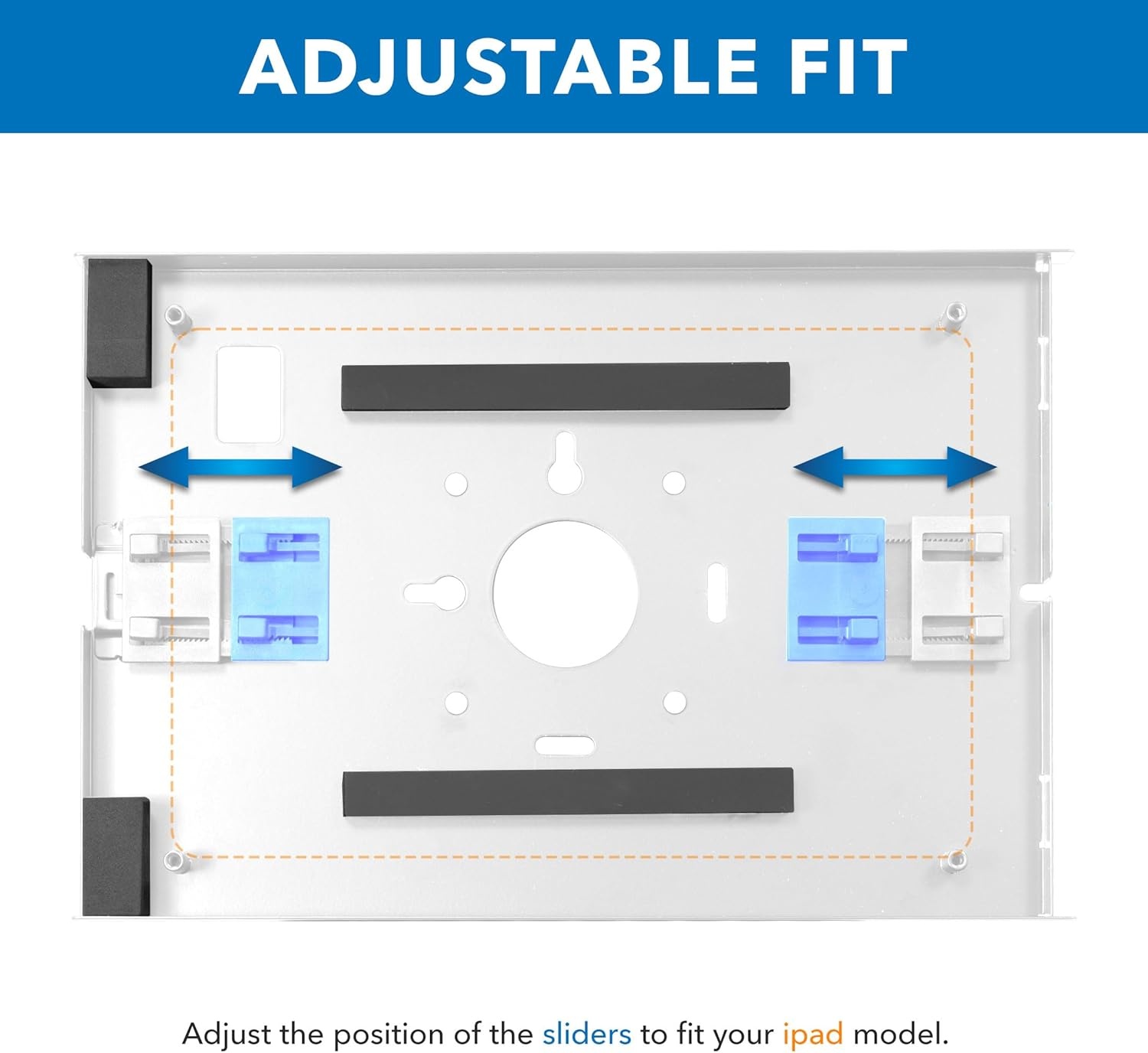 image:imageMountIt iPad Kiosk Stand AntiTheft Locking Countertop Enclosure amp 360 Rotating Base Retail POS amp Checkin Stand for iPad Pro iPad Air amp Gen 711 A16 WhiteWhite