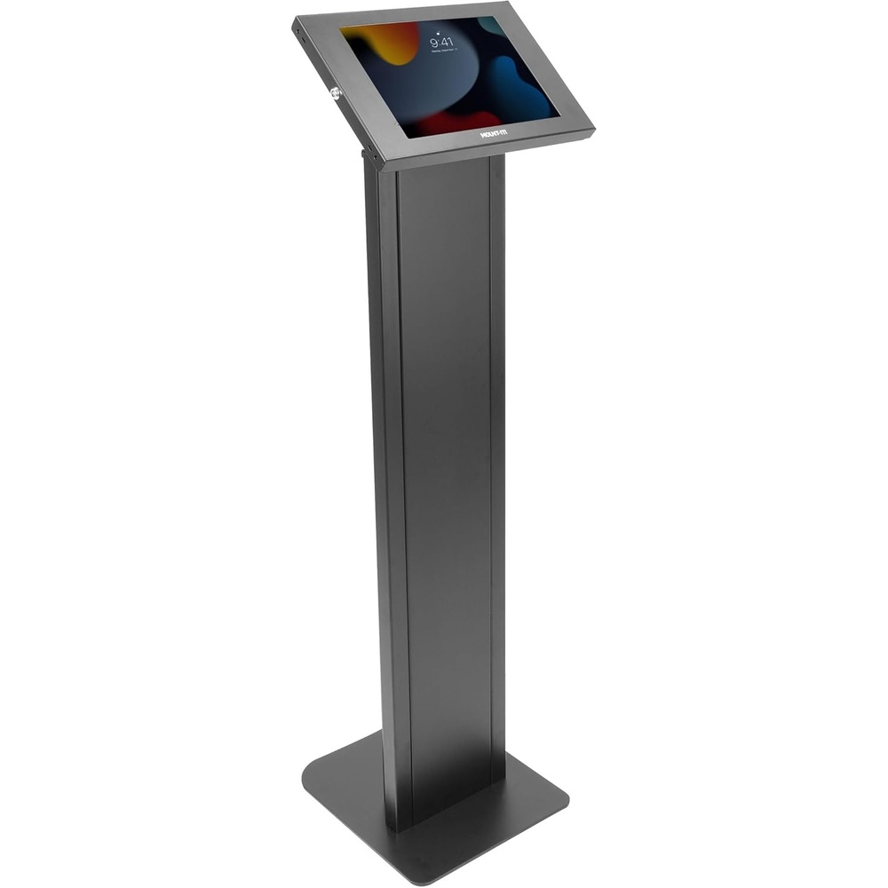 image:imageMountIt AntiTheft iPad Floor Stand Kiosk Locking Tablet Floor Stand for iPad Gen 711 amp A16 Air amp Pro 10211 Commercial Kiosk for Retail Lobby amp Trade Show BlackBlack