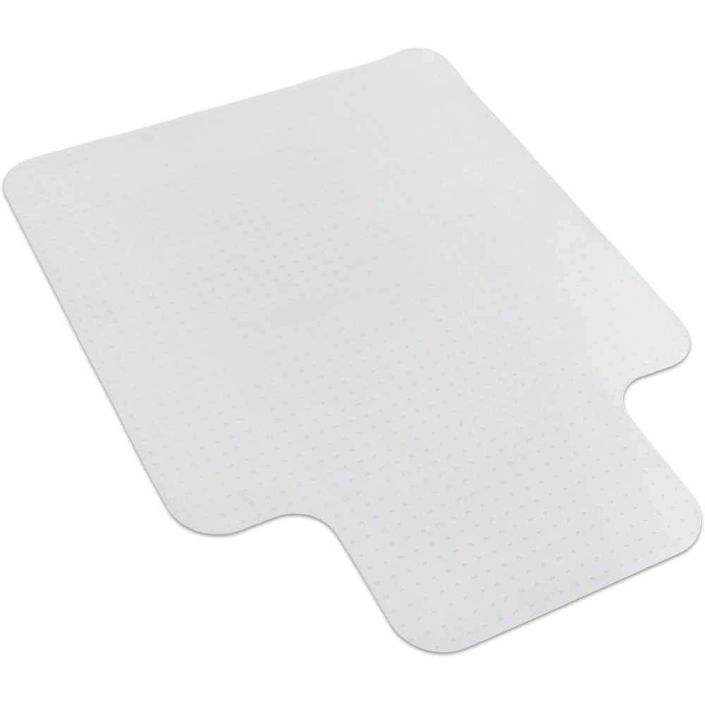 image:imageMountIt Clear Chair Mat for Carpet with Lip 47 x 355 HeavyDuty NonToxic PVC Office Floor Protector for LowMedium Pile Carpet AntiSlip Studded Backing Smooth Glide OdorFree