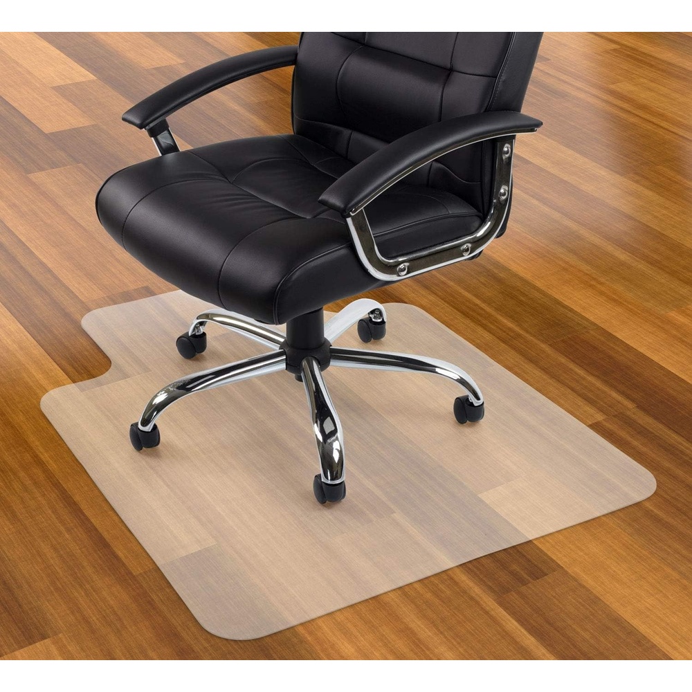 image:imageMountIt Clear Office Chair Mat for Hardwood Floor with Lip 47 x 355 Hard Floor Desk amp Computer Chair Mat PVC Floor Protector for Wood Laminate Vinyl Linoleum amp Tile