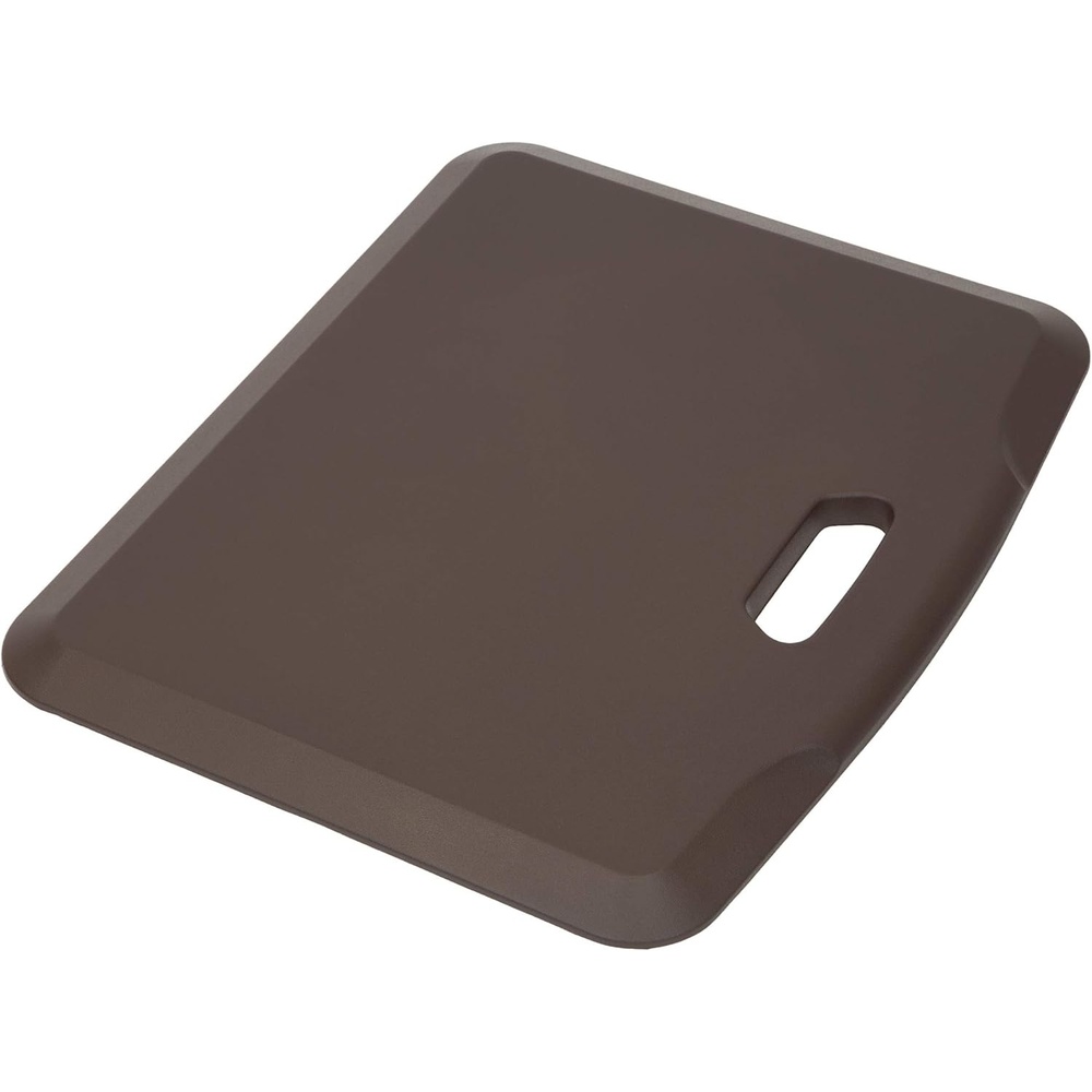 image:imageMountIt Standing Desk Floor Mat Red Standing Comfort Mat for Standing Desk Home Office Kitchen Garage AntiSlip Washable Surface 18x22 Rubberized Gel FoamBrown