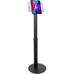 image:imageMountIt AntiTheft Universal Tablet Floor Stand Kiosk Locking Enclosure for iPad Galaxy Tab amp Surface Pro 97131 Height Adjustable 27547 Commercial Kiosk Stand BlackBlack