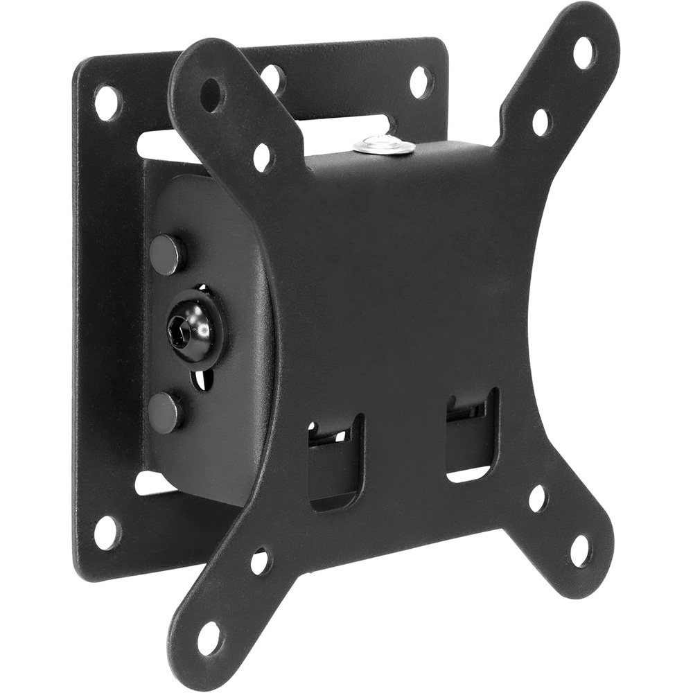 image:imageMountIt Tilting TV Wall Mount Ultra Slim 165 Profile Fits 1332 TVs amp Monitors up to 30 lbs VESA 75x75 amp 100x100 515 Tilt Single Stud Small TV Tilt Mount for Bedroom amp Office