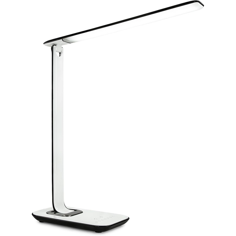 image:imageTurcom LED Desk Lamp With USB Charging Port Dimmable Touch Controls wColor Adjustment Eye Care Task Lamp 5W 1000 LuxMulticolor
