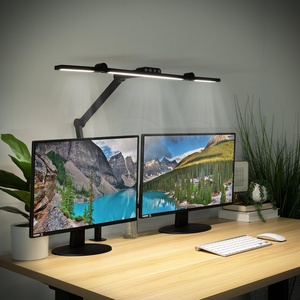 image:imageMountIt LED Desk Lamp with Adjustable Swing Arms and Clamp Base Touch Control Stepless Dimming and 5 Color Temperatures EyeCaring Lighting for Work Study and Crafting