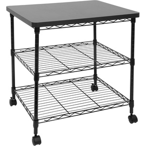 image:imageMountIt Printer Stand With Wheels  3Tier Large Printer Cart With Storage Shelves For 3D amp Laser Printer Scanner Heat Press  Rolling Metal Utility Table For Home and Office Use 200 Lbs Capacity3Tier