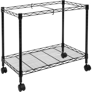 image:imageMountIt Rolling File Cart with Locking Casters Mobile Filing Cabinet for Letter and Legal Size Folders Commercial Grade Steel with Storage Shelf Fits Under Desk Black  23 W x 135 D x 20 H