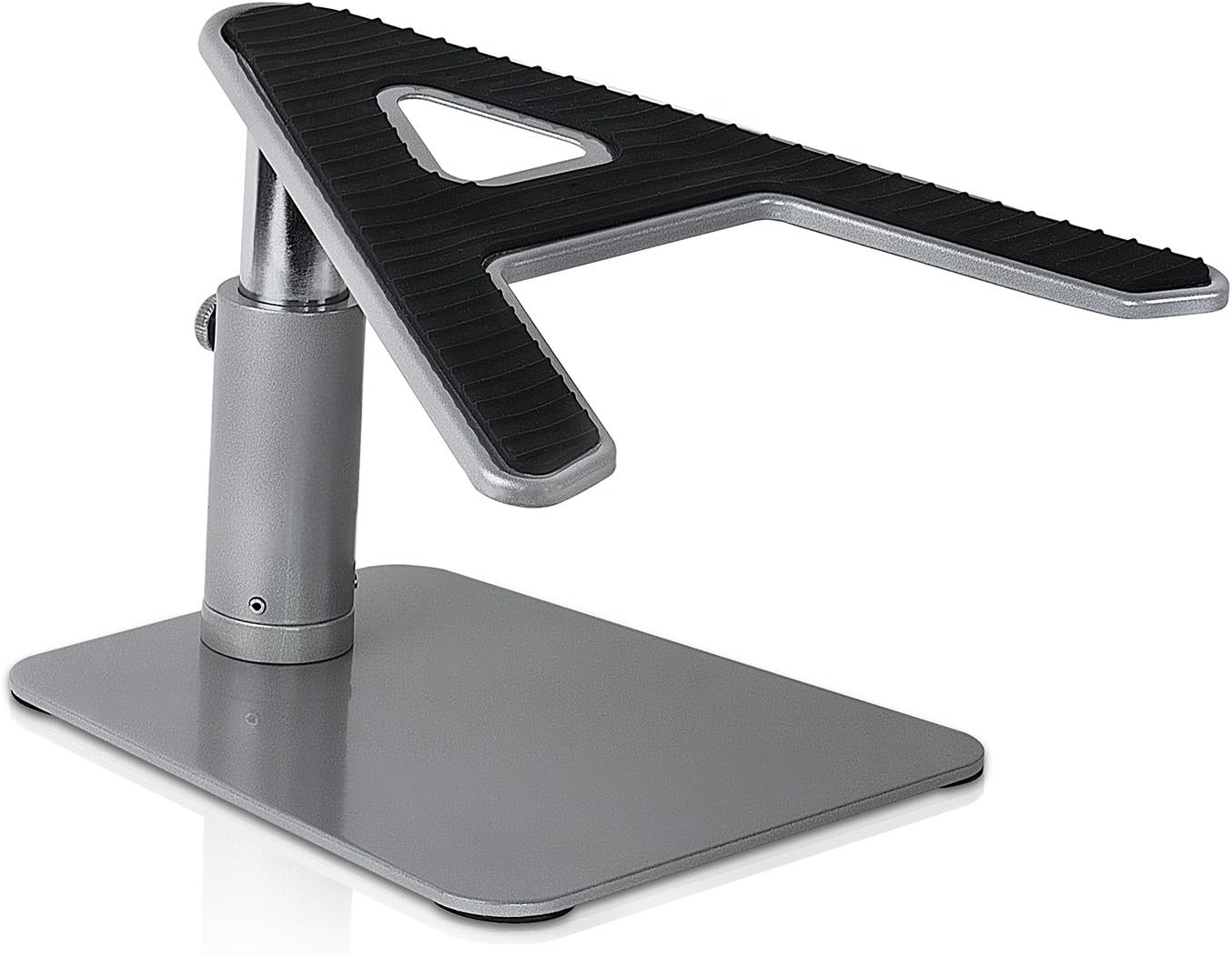 image:imageMountIt Adjustable Height Laptop Stand for Desk Ergonomic Laptop Riser for 1115 Inch Laptops Tilted Desktop Lift with AntiSlip Platform Up to 33 lbs