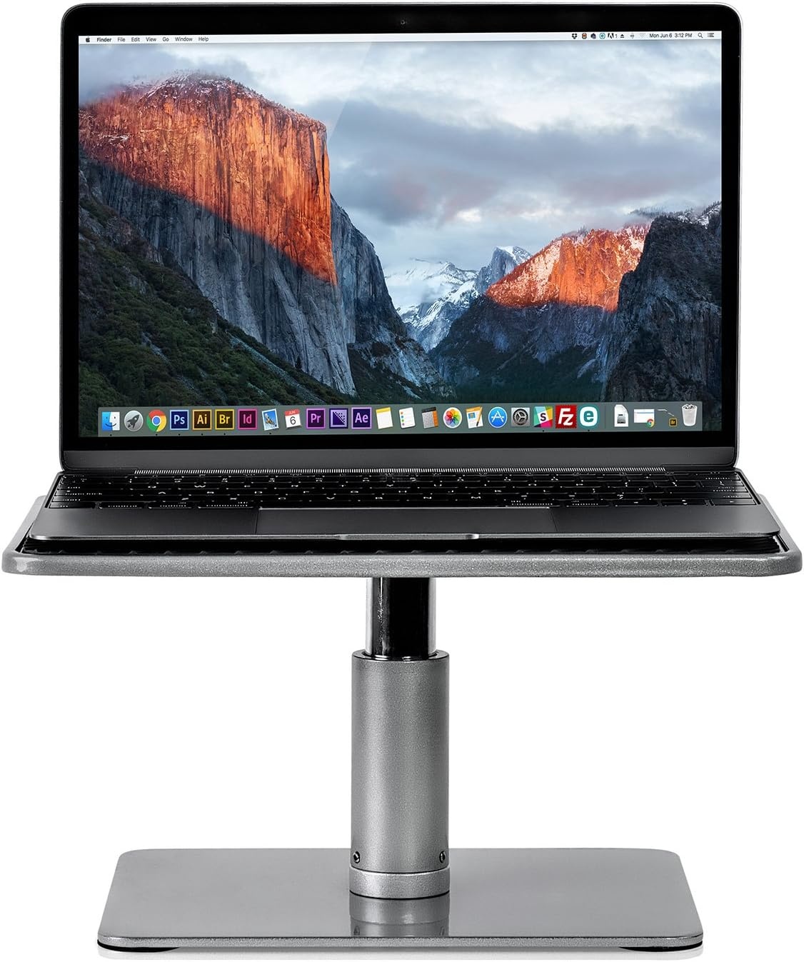 image:imageMountIt Adjustable Height Laptop Stand for MacBook Pro Ergonomic Desk Riser for 1115 Inch Laptops and 2432 Inch Monitors