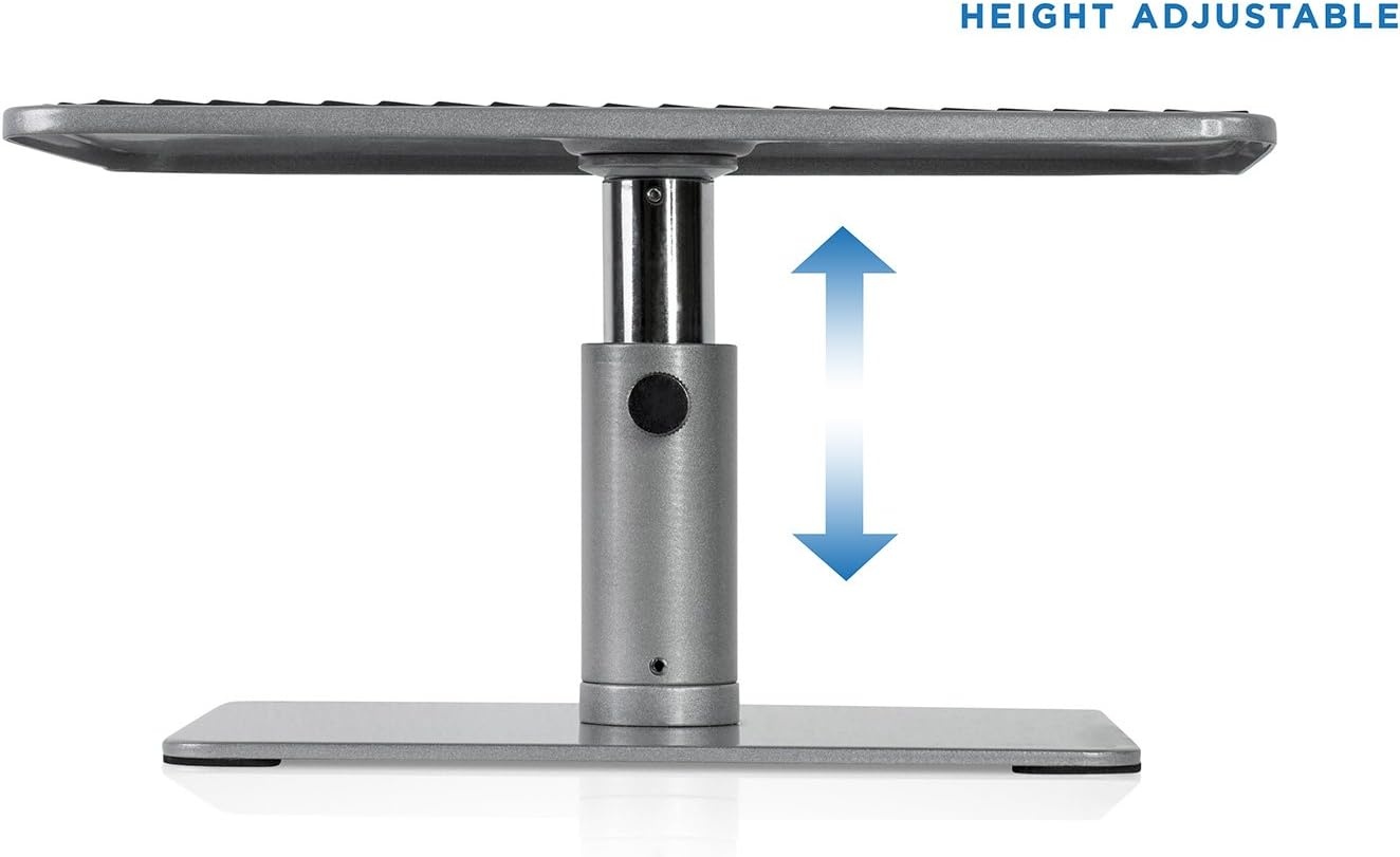 image:imageMountIt Adjustable Height Laptop Stand for MacBook Pro Ergonomic Desk Riser for 1115 Inch Laptops and 2432 Inch Monitors