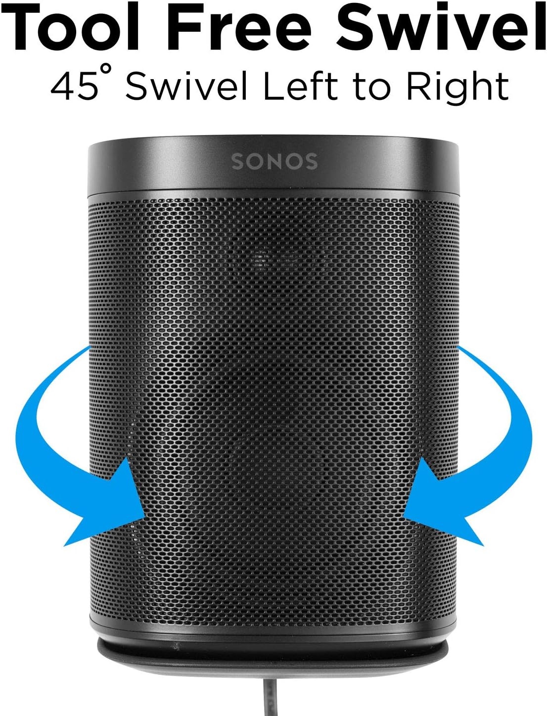 image:imageMountIt Adjustable Speaker Wall Mount for SONOS One One SL and Play1 Black