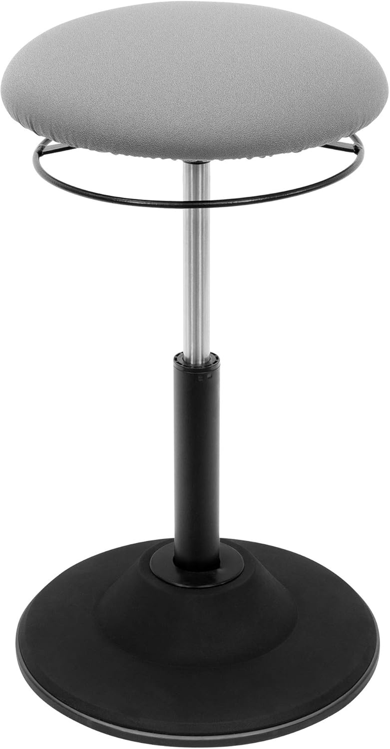 image:imageMountIt Height Adjustable Wobble Stool Ergonomic Standing Desk Chair for Office Wobble Stools for Classroom Seating Ergonomic Stools 360 Swivel amp Rocking Motion Foam Padded NonSlip in Black