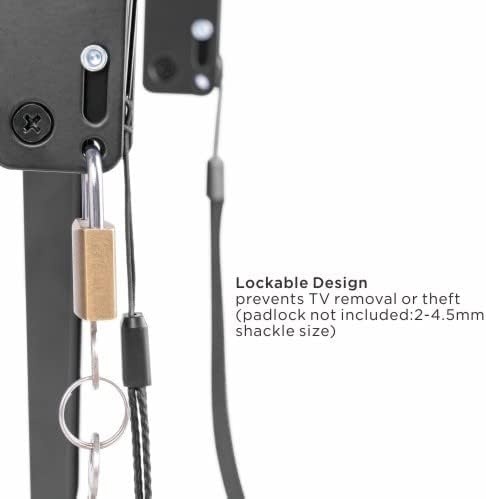 image:imageMountIt Portrait TV Wall Mount Low Profile TV Mount for Vertical Mounting of Displays from 37 to 75 High 165 lb Weight Capacity AntiTheft Design Tilting Menu Wall Board Mount Sturdy Design