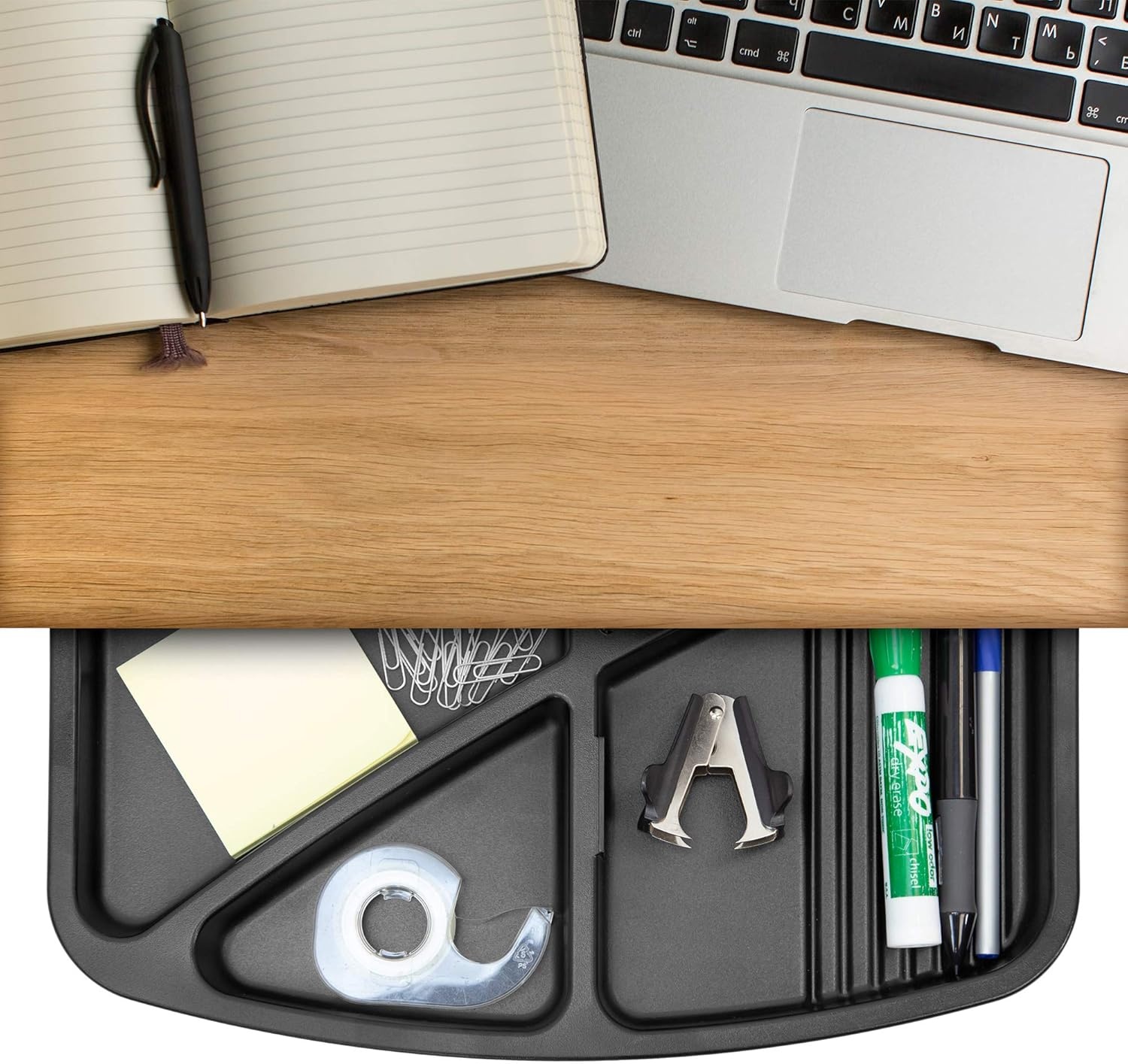 image:imageMountIt Under Desk Mounted Drawer Swivel Under Desk Tray for Paper Clip Pen and Other Office Supplies Attachable Small Under Counter Drawer for Tables and WorkbenchesStorage tray