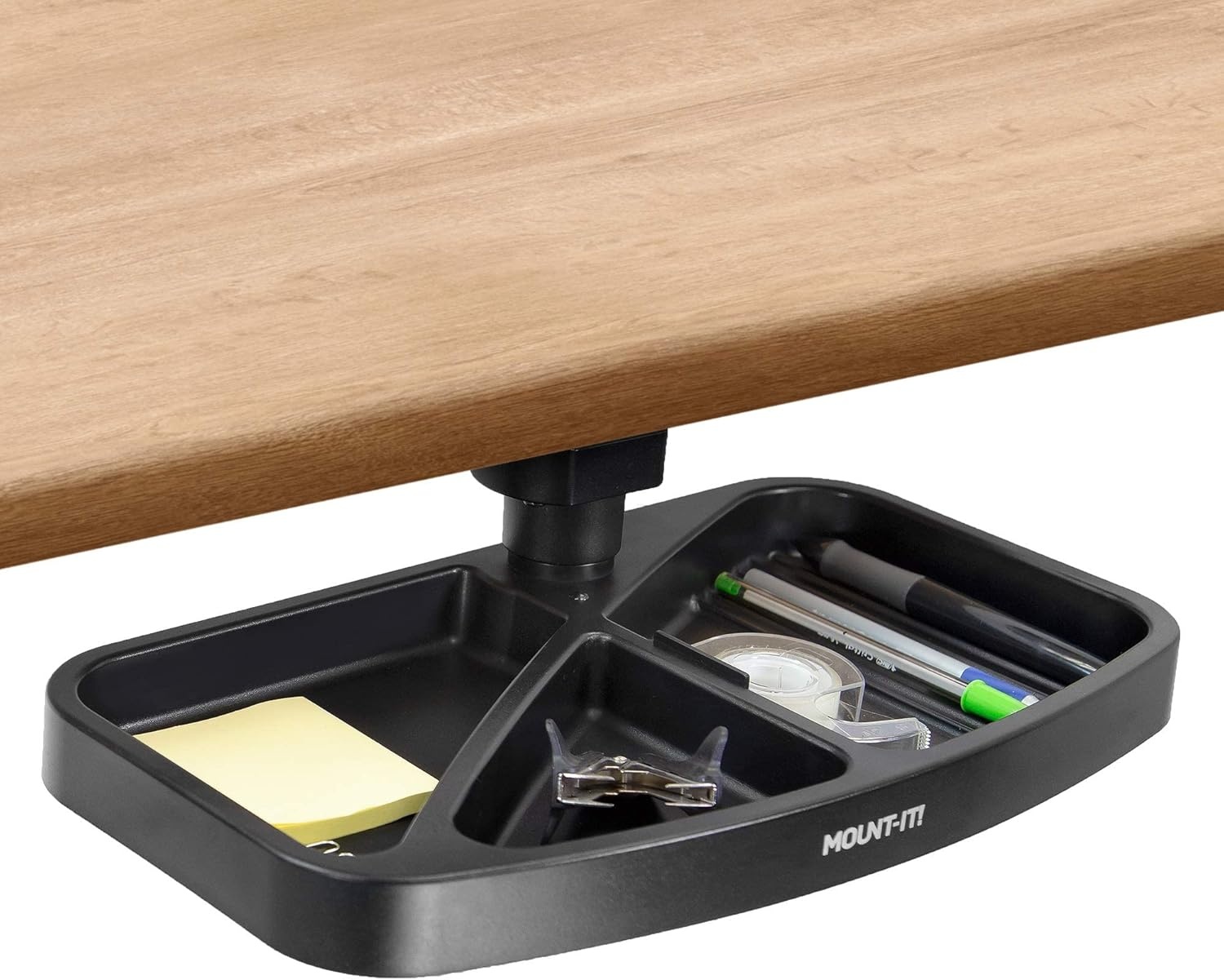 image:imageMountIt Under Desk Mounted Drawer Swivel Under Desk Tray for Paper Clip Pen and Other Office Supplies Attachable Small Under Counter Drawer for Tables and WorkbenchesStorage tray