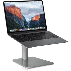 image:imageMountIt Adjustable Height Laptop Stand for Desk Ergonomic Laptop Riser for 1115 Inch Laptops Tilted Desktop Lift with AntiSlip Platform Up to 33 lbs