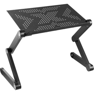 image:imageMountIt Adjustable Laptop Stand amp Lap Desk Freestanding SitStand Laptop Tray for Bed Couch Desk amp Floor 22 lb Capacity 16189 Height Ventilated Aluminum Ships Fully Assembled