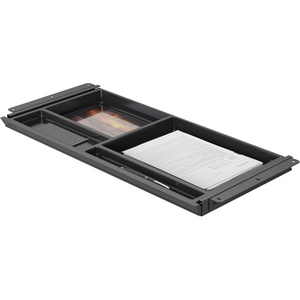 image:imageMountIt Under Desk Drawer with 4 Compartments Deep LowProfile SlideOut Storage Organizer 258 x 125 x 16 Smooth Glide PullOut Tray for Traditional amp Single Motor Standing Desks WhiteBlack