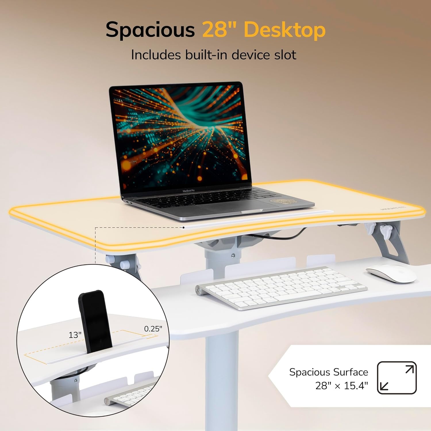 image:imageMountIt Mobile Computer Cart HeightAdjustable Rolling Workstation with 28 Desktop Keyboard Tray Storage Shelves amp Locking Wheels Mobile Computer Stand for Office Classroom or Home