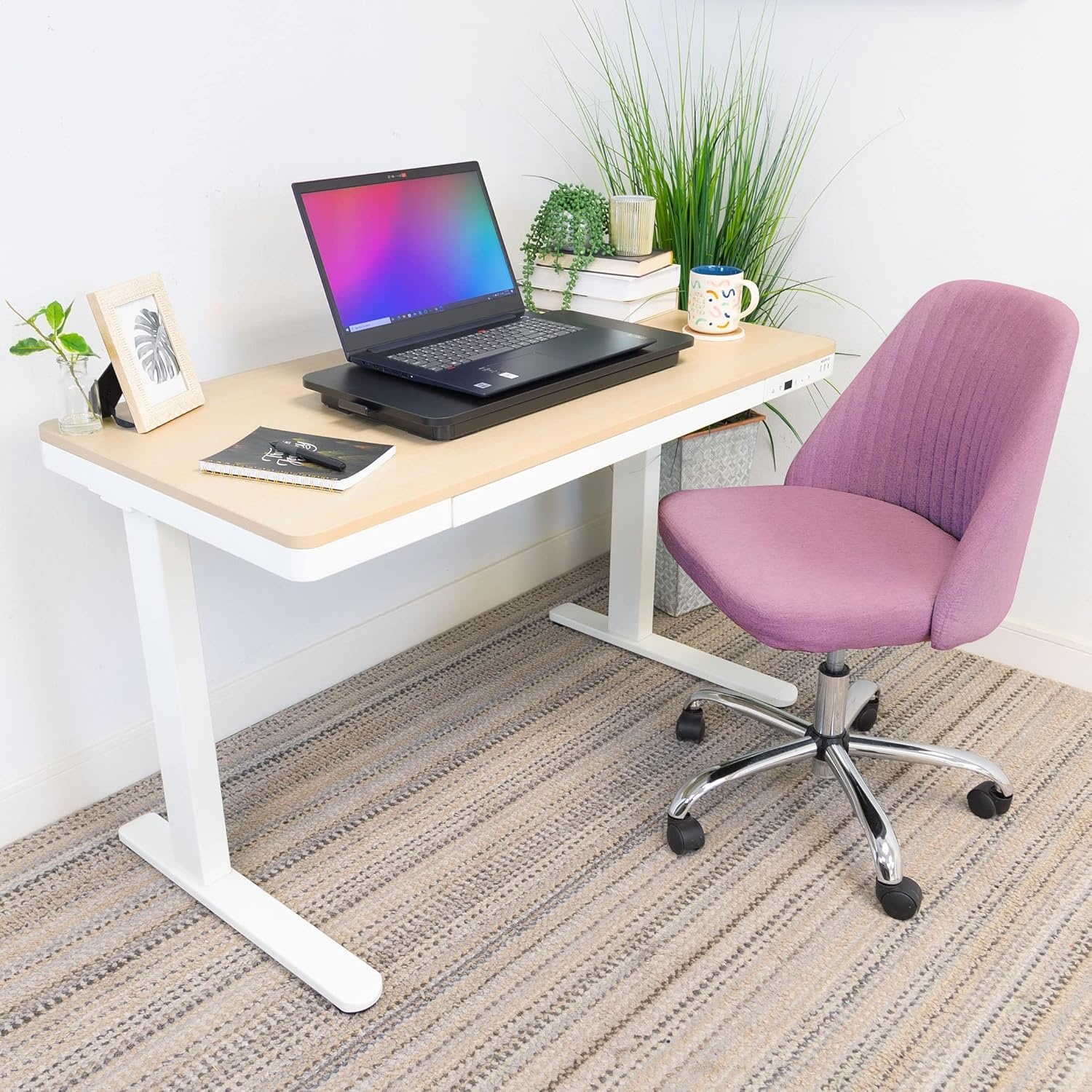 image:imageMountIt Standing Keyboard Tray Height Adjustable Keyboard and Mouse Riser for Desk Sit Stand Keyboard Platform Large 236 x 118 Surface for Keyboard Mouse or Laptop