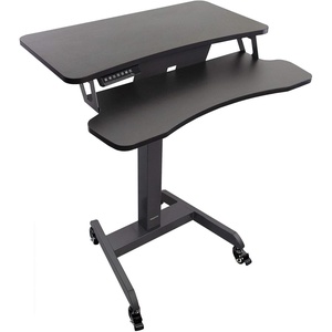 image:imageMountIt Electric Height Adjustable Standing Desk with Wheels  Professional Mobile Workstation for Office amp Commercial Use  HeavyDuty Rolling Sit Stand Desk