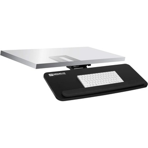 image:imageMountIt Under Desk Keyboard Tray SlideOut Keyboard Drawer with Height Tilt and Swivel Adjustment 25 x 10 Keyboard amp Mouse Platform with Wrist Rest BoltOn Under Desk Mount