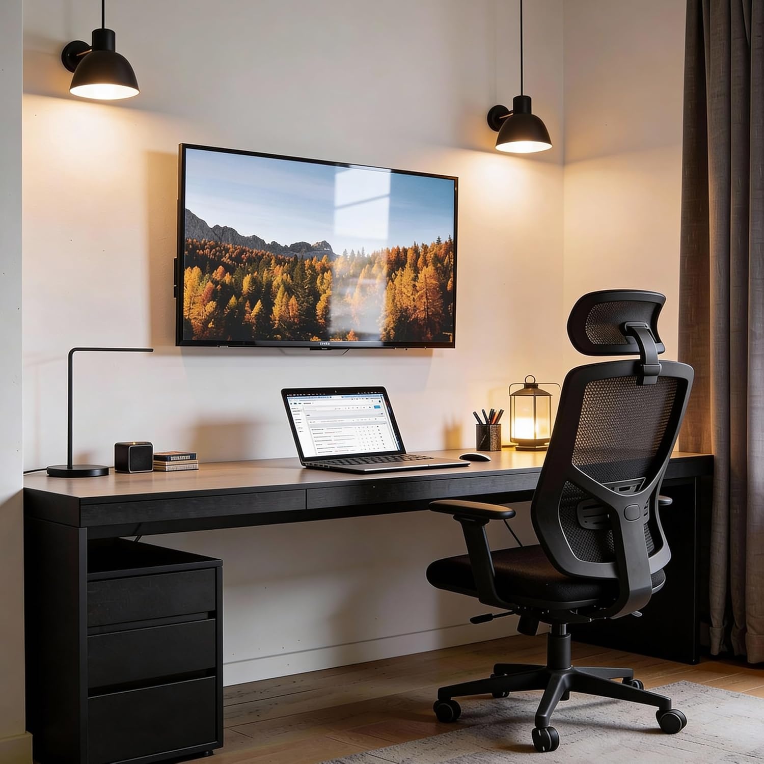 image:imageMountIt Tilt TV Wall Mount Low Profile 18 Fits 2443 TVs amp Monitors up to 33 lbs VESA 75x75200x200 515 Tilt Single Stud Tilting TV Wall Mount for Bedroom Kitchen amp Office