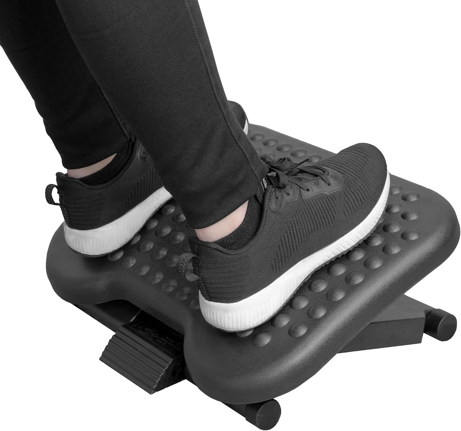 image:imageMountIt Under Desk Footrest with Foot Pedal Height Adjustment 425675 Adjustable 30 Tilt Ergonomic Office Foot Rest Non Slip Massage Surface Foot Stool Under Desk