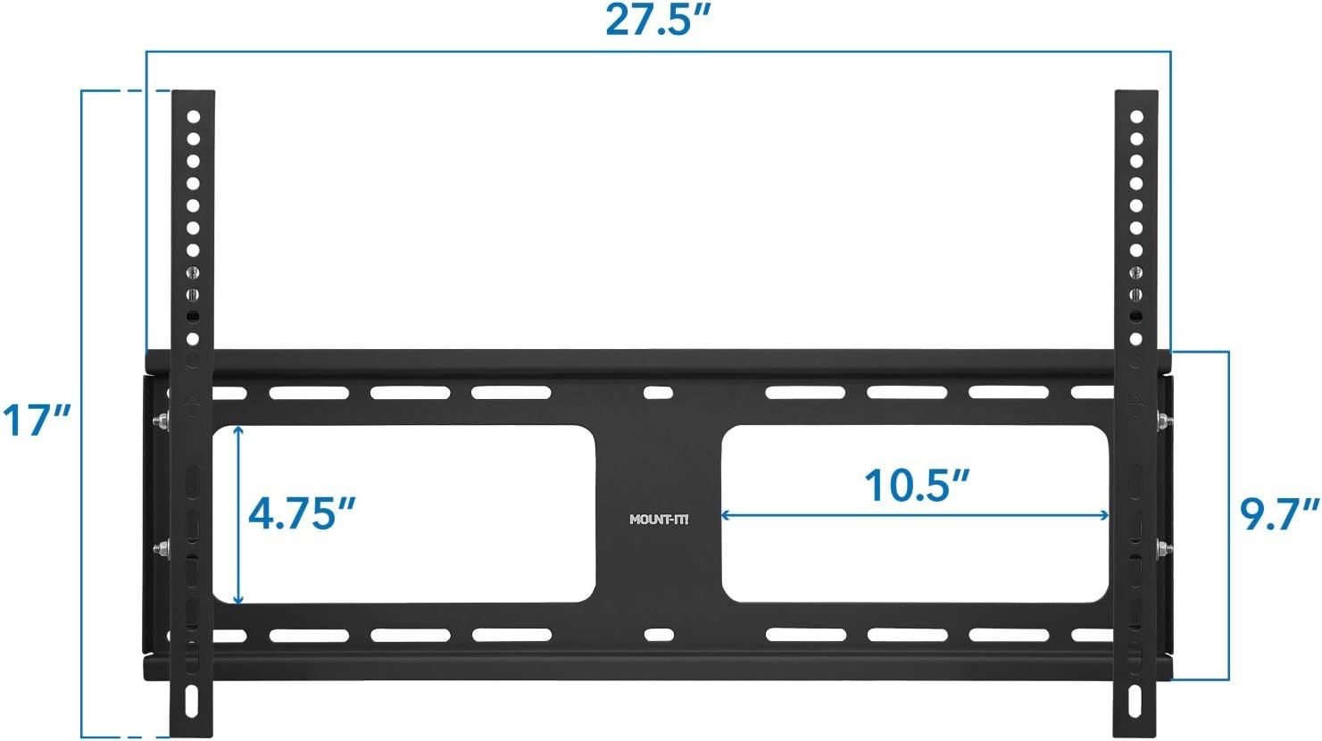 image:imageMountIt Weatherproof TV Wall Mount Lockable amp Tilting 21 Low Profile Design Fits 37 38 42 50 55 58 60 65 70 75 80 Inch Televisions VESA Compatible up to 600x400mm 176 Pound Capacity
