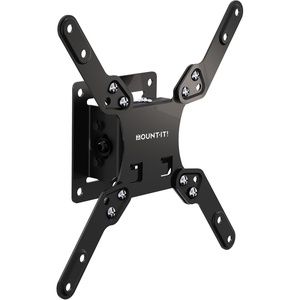 image:imageMountIt Tilt TV Wall Mount Low Profile 18 Fits 2443 TVs amp Monitors up to 33 lbs VESA 75x75200x200 515 Tilt Single Stud Tilting TV Wall Mount for Bedroom Kitchen amp Office