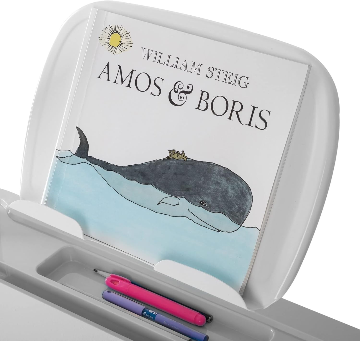 image:imageMountIt Accessory Kit for Height AdjustableKidsDesk Includes LEDLamp Book Holder Shelf and Pencil HolderCup GreyGray