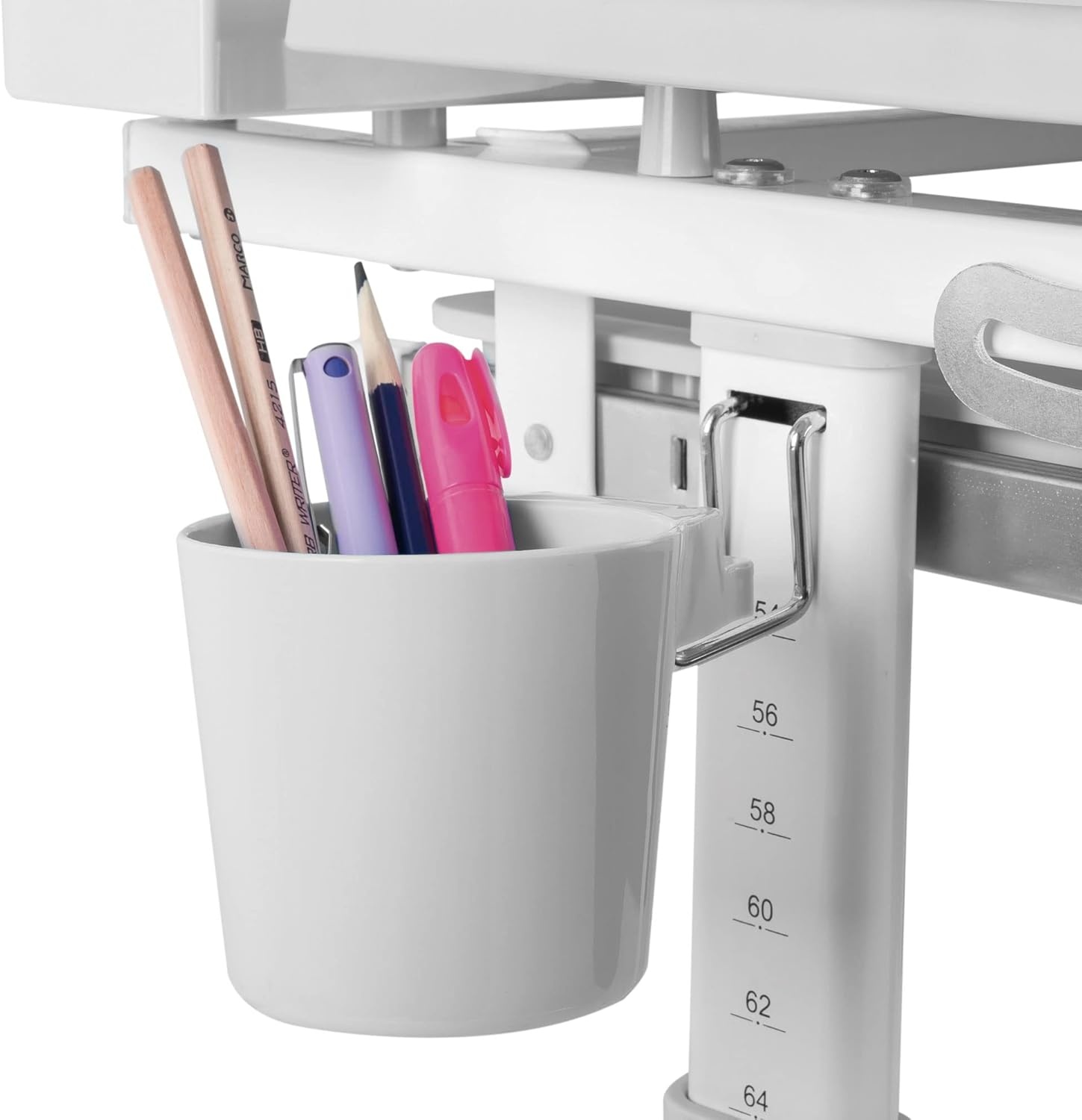 image:imageMountIt Accessory Kit for Height AdjustableKidsDesk Includes LEDLamp Book Holder Shelf and Pencil HolderCup GreyGray