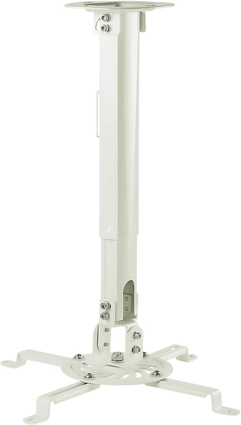 image:imageMountIt Ceiling Projector Mount Full Motion and Height Adjustable from 145215 Inches Universal Bracket Fits Epson Optoma Benq and Viewsonic Projectors 30 Lbs Capacity Medium