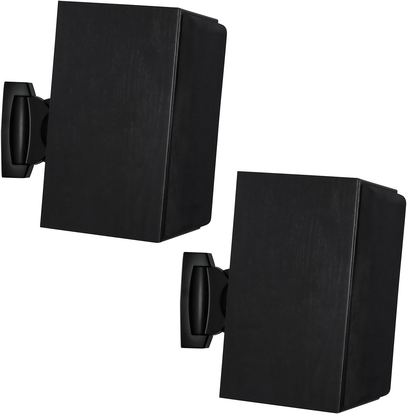 image:imageMountIt HeavyDuty Speaker Wall Mount Universal Adjustable Design for Bookshelf Large or Small Speakers 1 Pair 22 Lbs Capacity Black