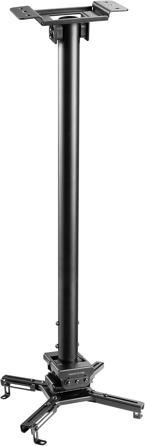image:imageMountIt PRO Heavy Duty Projector Ceiling Mount Commercial Grade 77 lb Capacity 293451 in Extension Full Motion Universal Ceiling Projector BracketLong