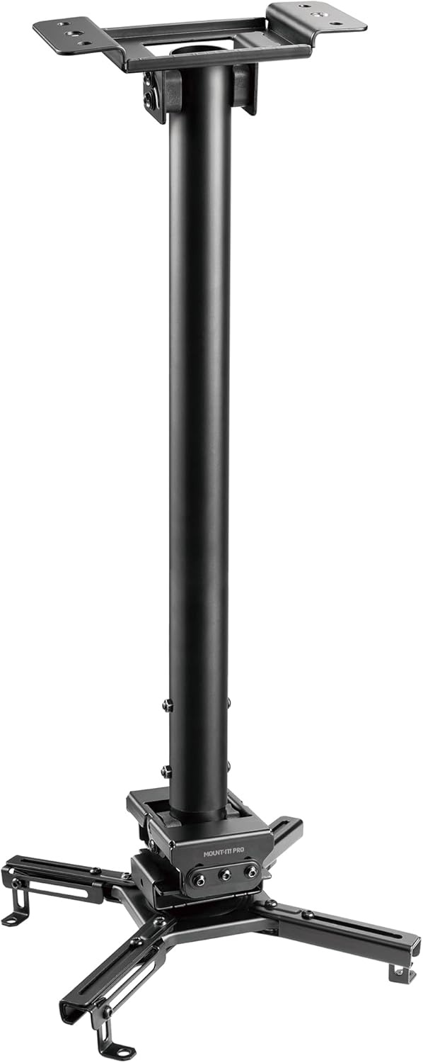image:imageMountIt PRO Heavy Duty Projector Ceiling Mount Commercial Grade 77 lb Capacity 293451 in Extension Full Motion Universal Ceiling Projector BracketMedium