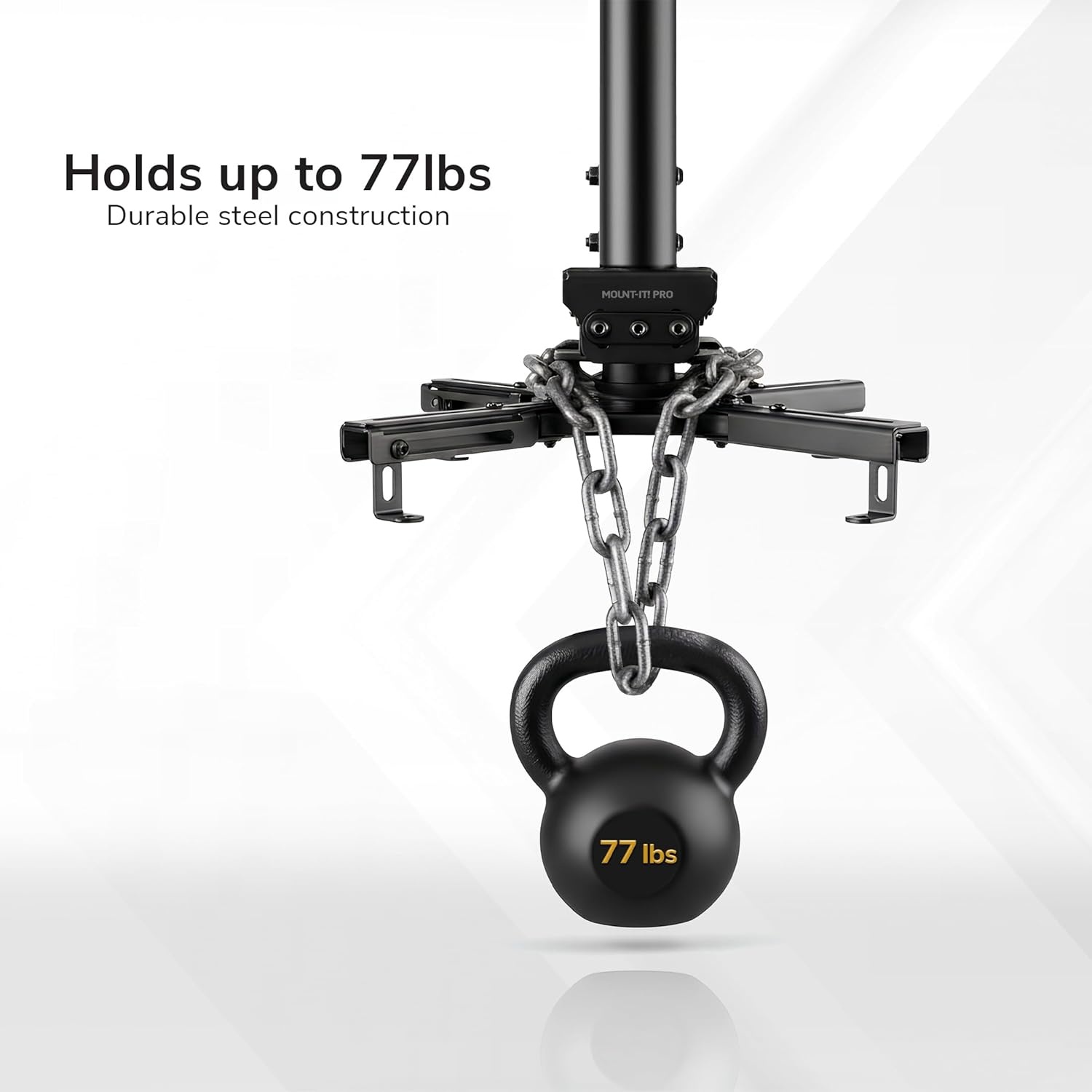 image:imageMountIt PRO Heavy Duty Projector Ceiling Mount Commercial Grade 77 lb Capacity 293451 in Extension Full Motion Universal Ceiling Projector BracketMedium