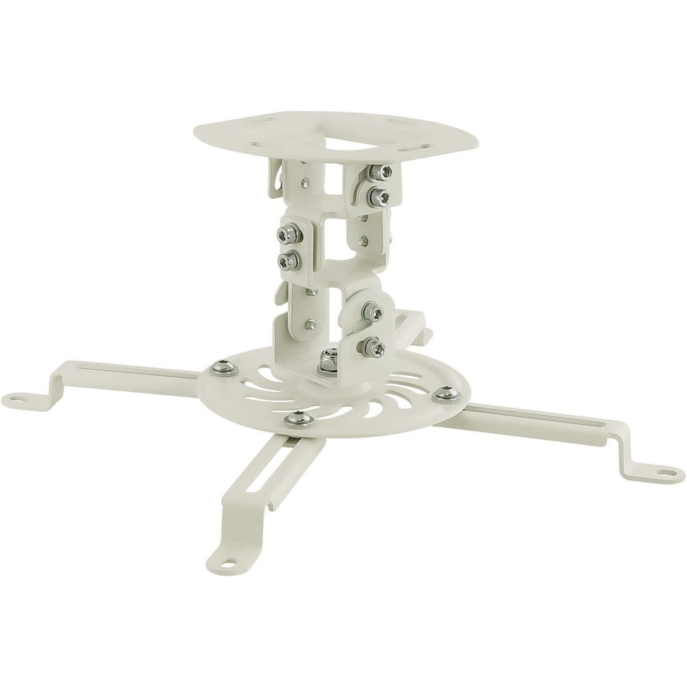 image:imageMOUNTIT Low Profile Projector Ceiling Mount 30 lbs Capacity Universal Bracket 360 Full Motion Rotation with 30 Degree Tilt and Roll 6 Inches High White ShortShort
