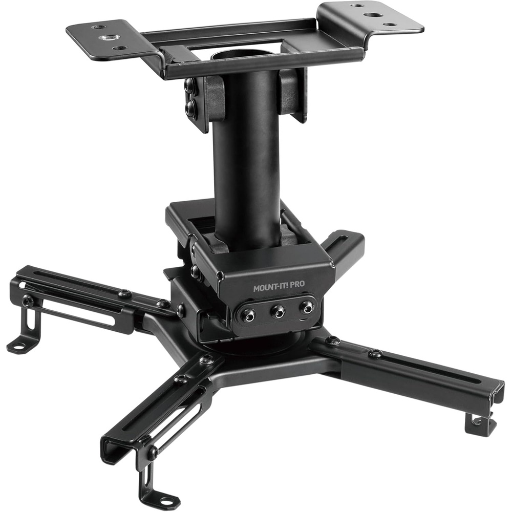 image:imageMountIt PRO Heavy Duty Projector Ceiling Mount Commercial Grade 77 lb Capacity 293451 in Extension Full Motion Universal Ceiling Projector BracketShort