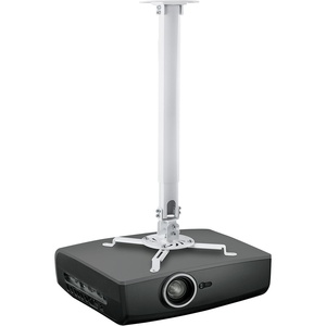image:imageMOUNTIT Low Profile Projector Ceiling Mount 30 lbs Capacity Universal Bracket  360 Full Motion Rotation with 30 Degree Tilt and Roll  6 Inches High White  ShortLong