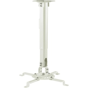 image:imageMOUNTIT Low Profile Projector Ceiling Mount 30 lbs Capacity Universal Bracket  360 Full Motion Rotation with 30 Degree Tilt and Roll  6 Inches High White  ShortMedium
