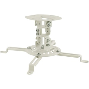 image:imageMOUNTIT Low Profile Projector Ceiling Mount 30 lbs Capacity Universal Bracket  360 Full Motion Rotation with 30 Degree Tilt and Roll  6 Inches High White  ShortShort